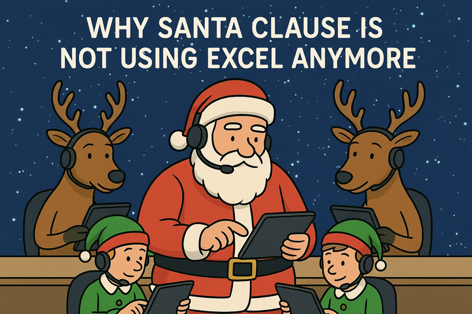 Santa Excel Warum der Weihnachtsmann kein Excel mehr benutzt: Eine Excel-Killer ...